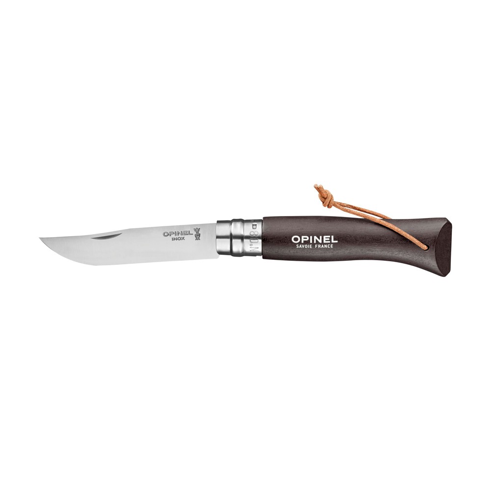 Opinel Colorama No 08 zakmes in een riemetui