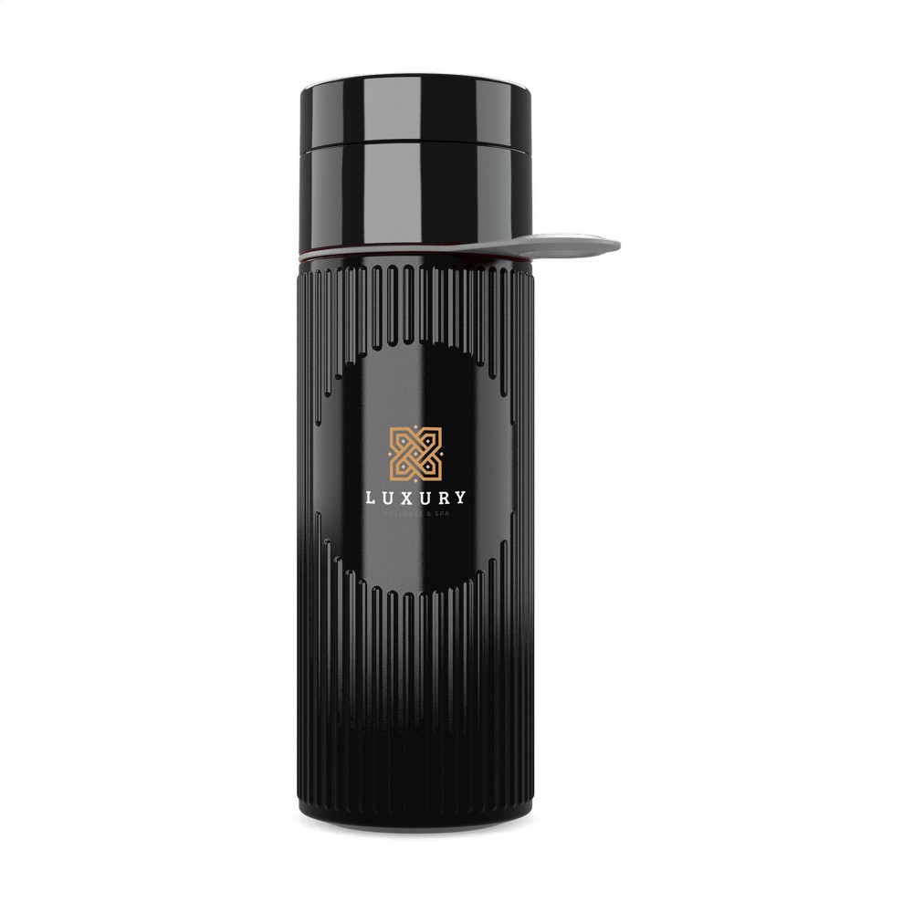 Join The Pipe Atlantis Ring Bottle Black 500 ml - zwart/grijs