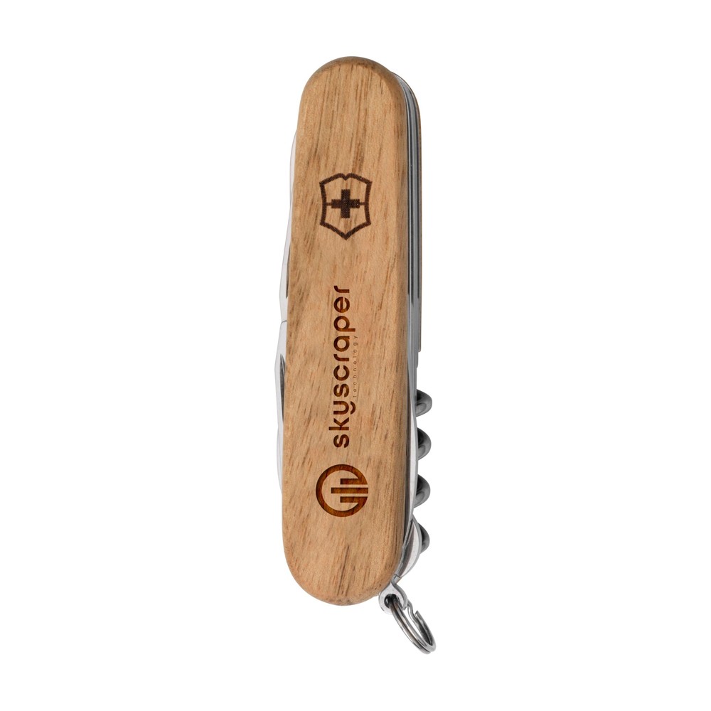 Victorinox Huntsman Wood zakmes in geschenkdoos