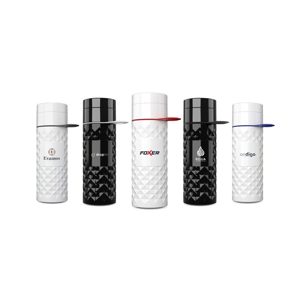 Join The Pipe Nairobi Ring Bottle Black 500ml waterfles