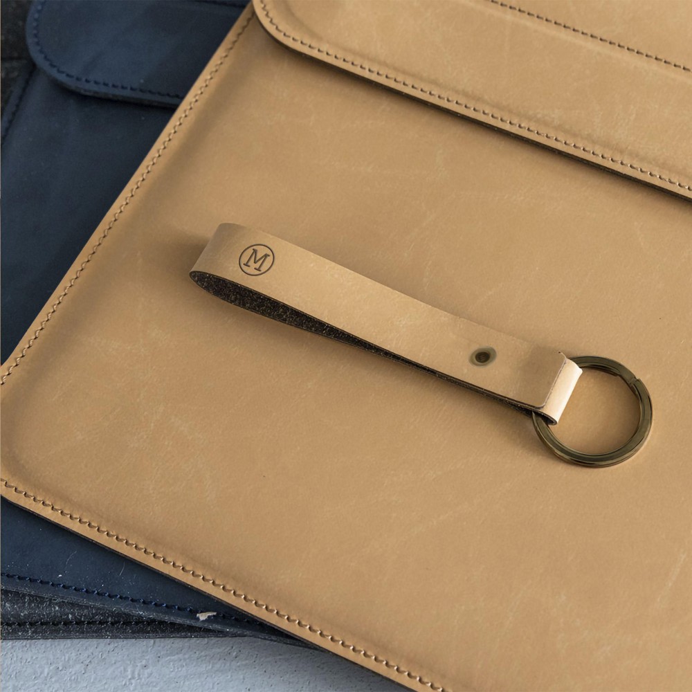 Recycled Leather Keyring sleutelhanger