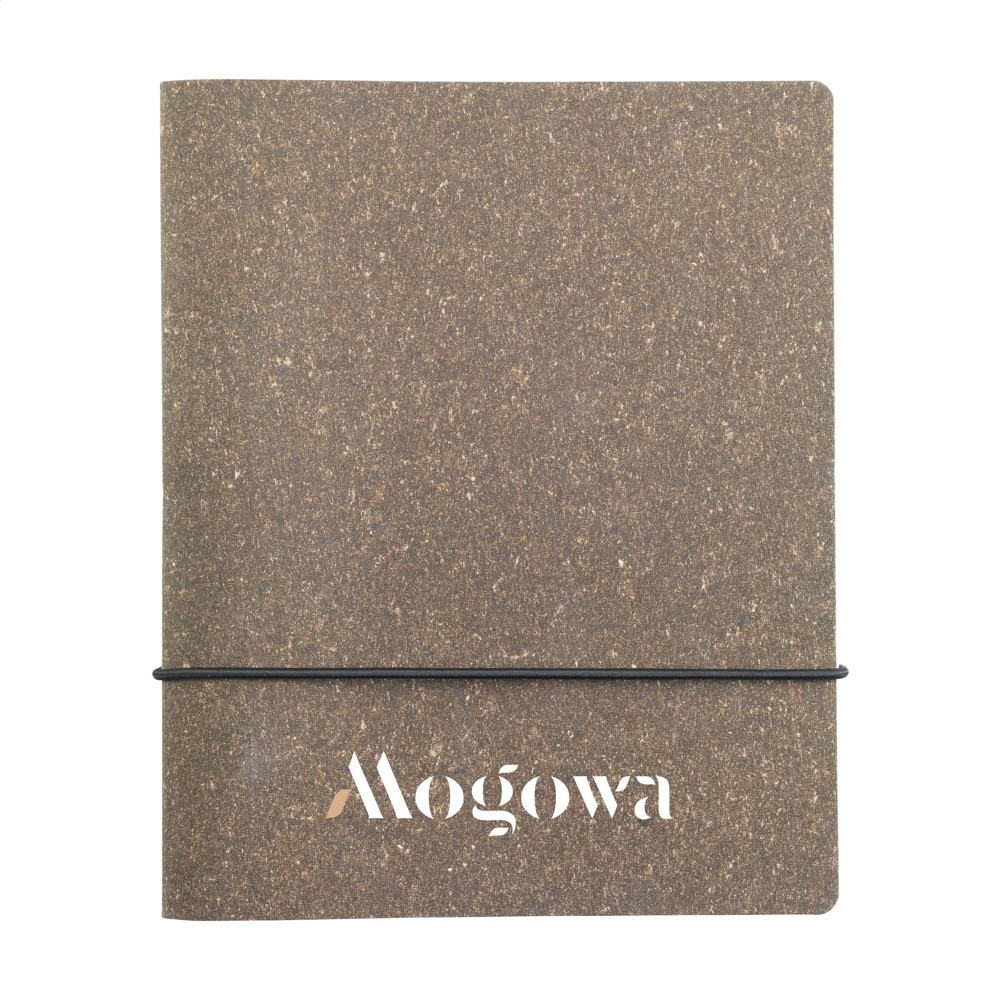 Recycled Leather Refillable Notebook A5 notitieboek - bruin