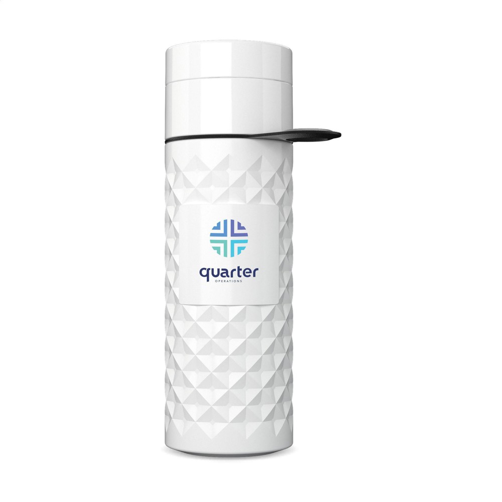 Join The Pipe Nairobi Ring Bottle White 500ml waterfles - wit/wit (± PMS wit)