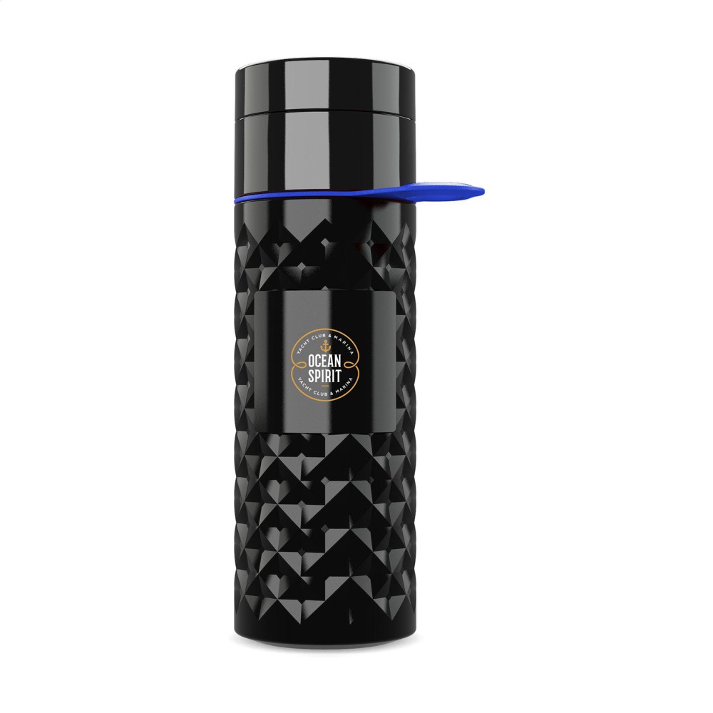 Join The Pipe Nairobi Ring Bottle Black 500ml waterfles - zwart/donkerblauw (± PMS 287)