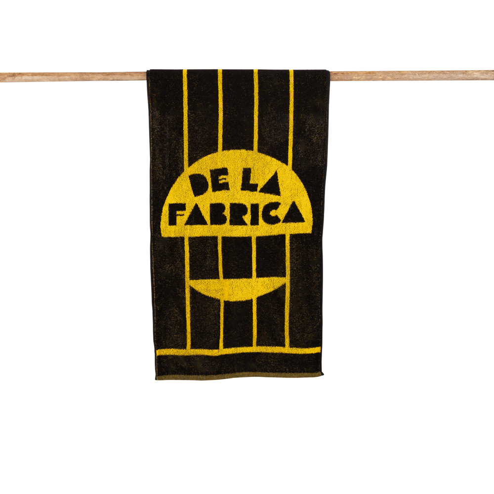 Custom-made sport handdoek 30 x 100 (2 kleuren geweven)