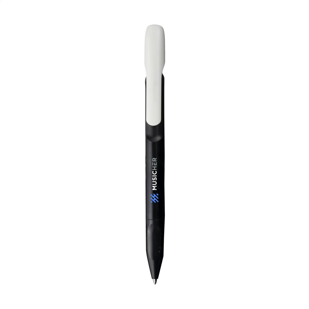 Senator Evoxx Polished Recycled White Clip pennen - zwart (± PMS Zwart)