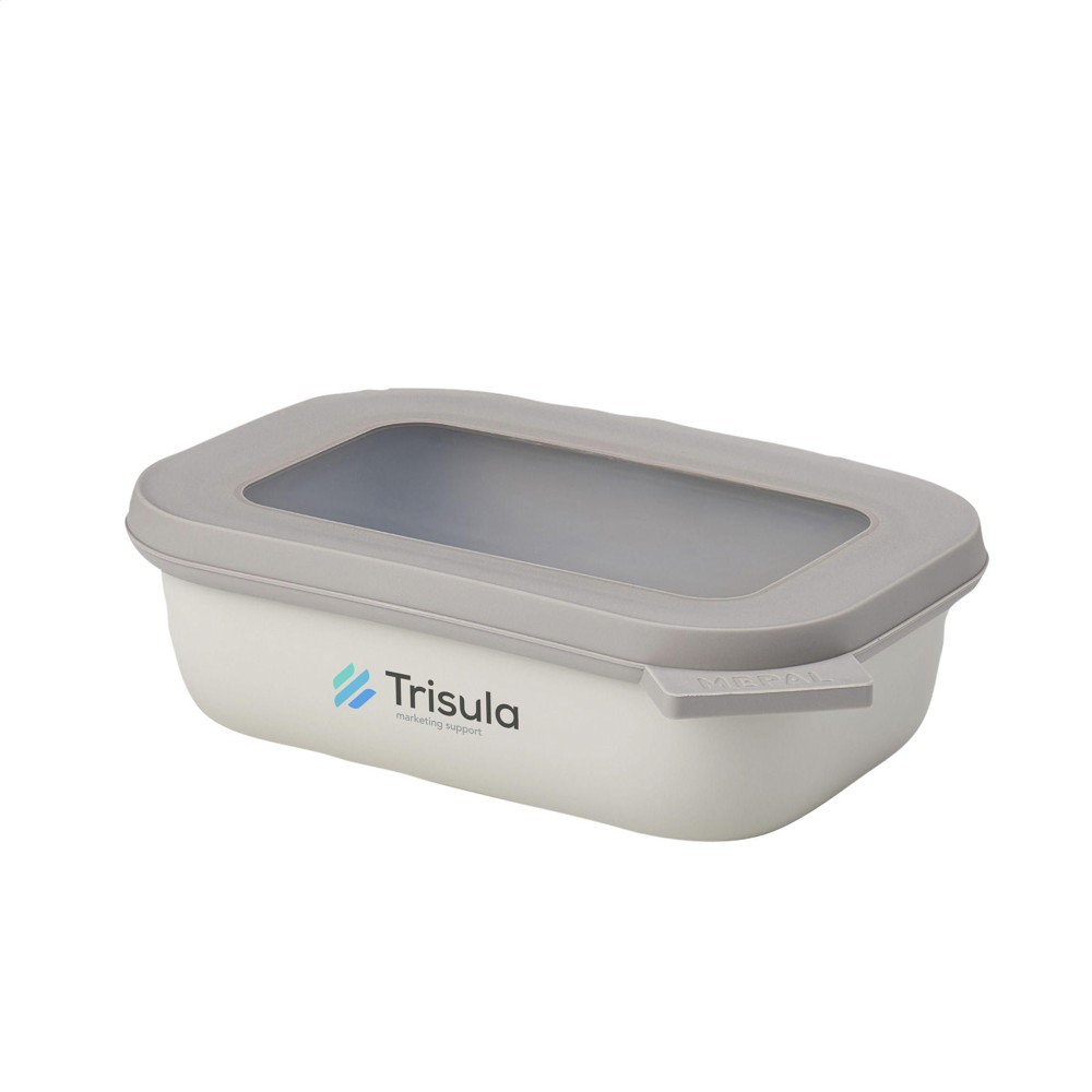 Mepal Cirqula Multikom rechthoekig 500 ml Lunchbox - wit (± PMS 000C)