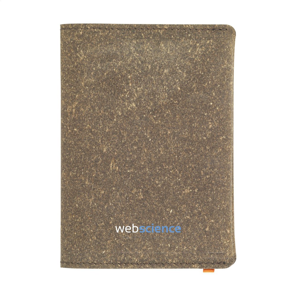 Recycled Leather Passport Holder paspoorthoesje