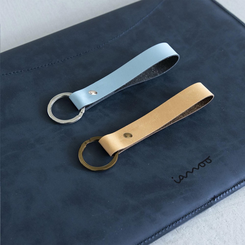 Recycled Leather Keyring sleutelhanger