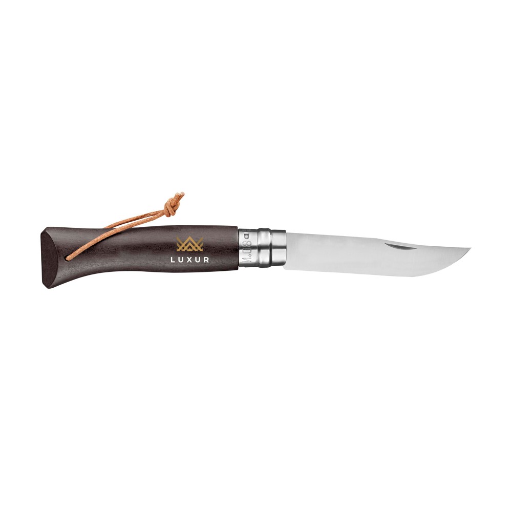 Opinel Colorama No 08 zakmes in een riemetui