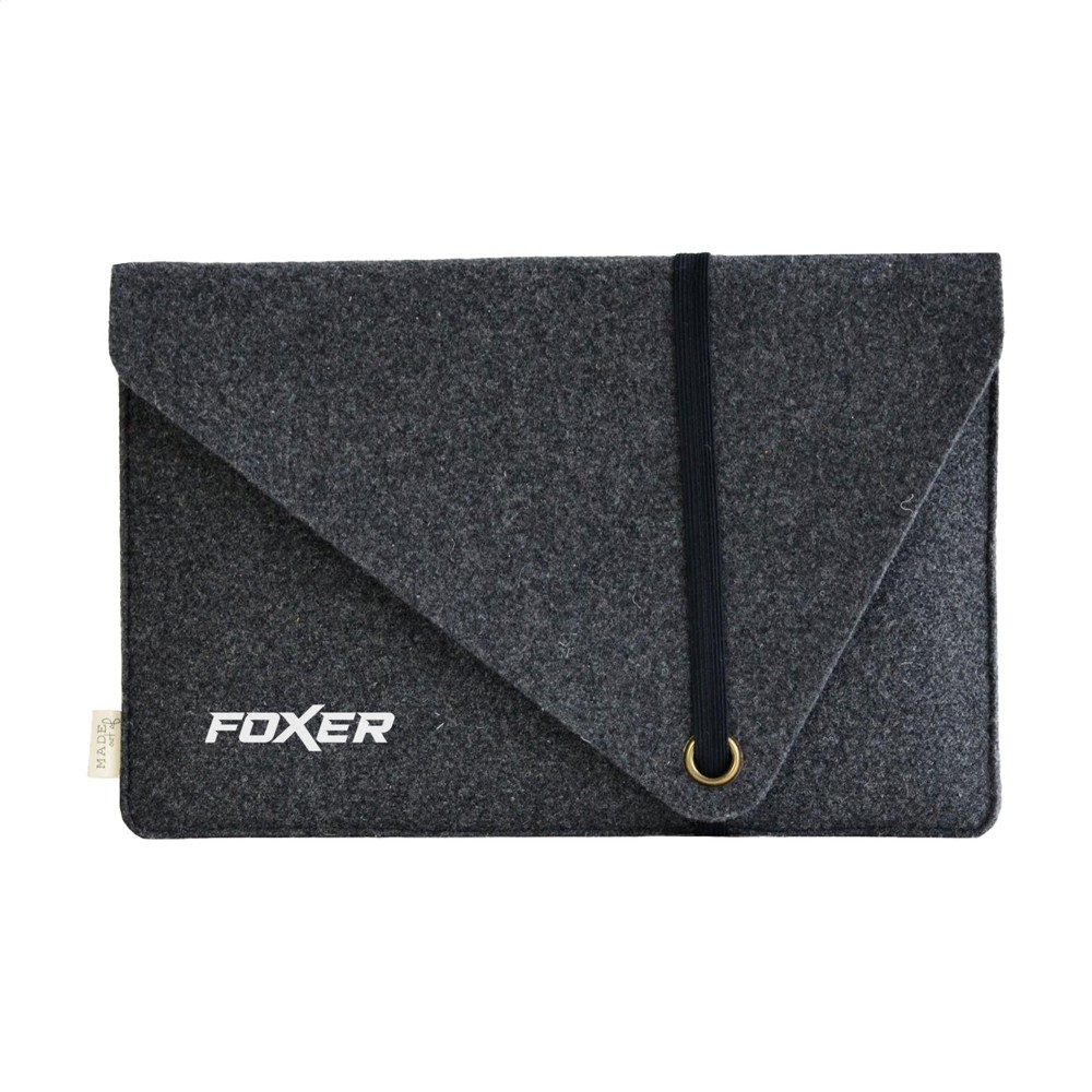 Recycled Felt Laptop Sleeve 14" - zwart