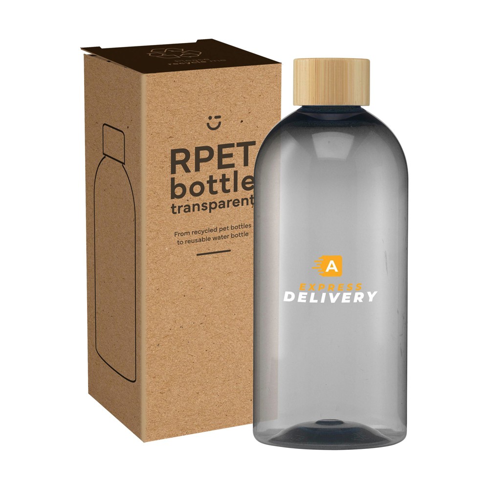 RPET Bottle 500 ml waterfles - zwart