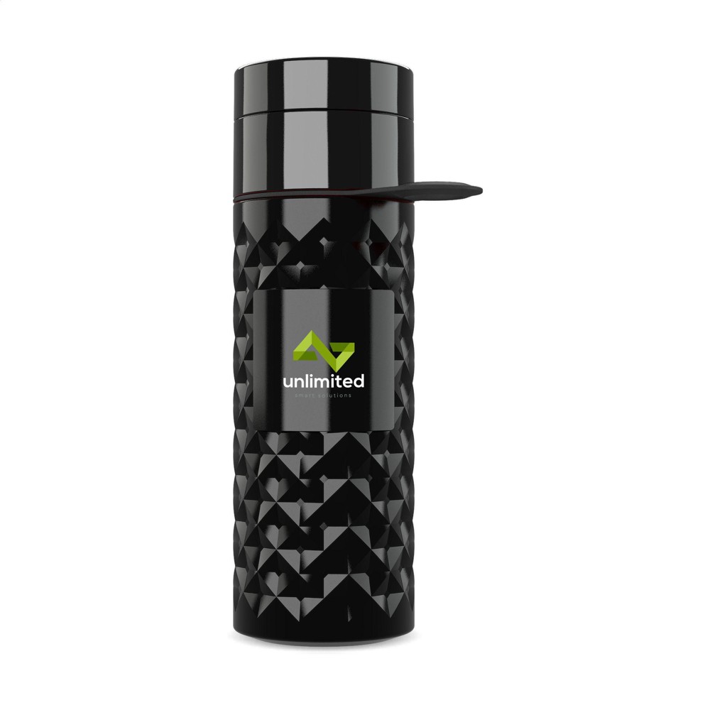 Join The Pipe Nairobi Ring Bottle Black 500ml waterfles - zwart/zwart (± PMS zwart)