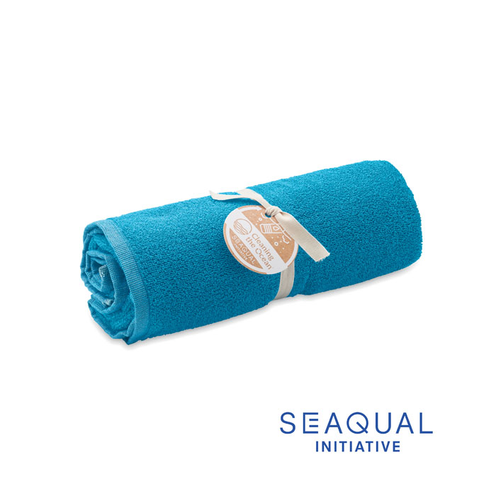 SAND - SEAQUAL® handdoek 70x140cm - Turquoise